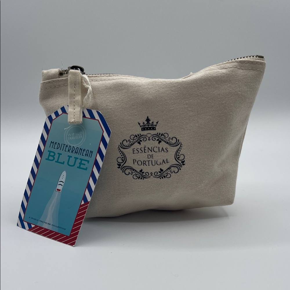 ESSENCIAS DE PORTUGAL CREAM COSMETIC ZIP POUCH